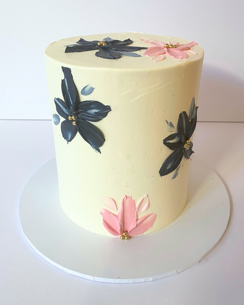 Floral Abstract Cake