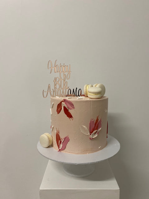 Floral Abstract Cake