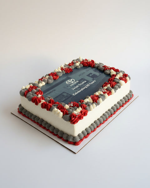 Logo Slab Cake