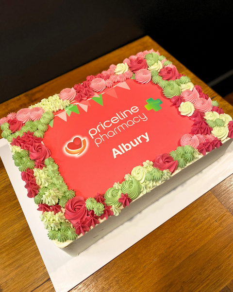 Logo Slab Cake