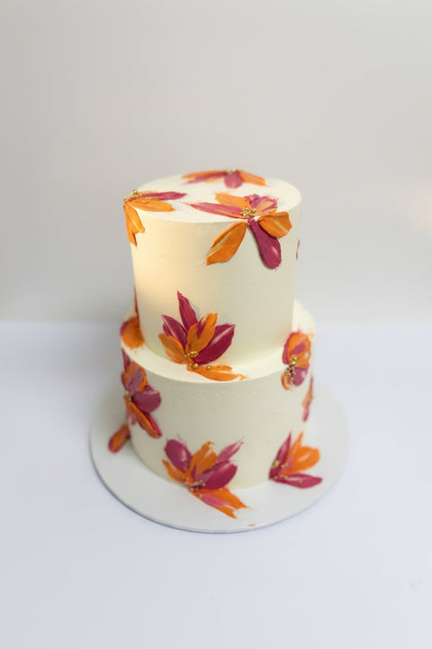 Floral Abstract Cake