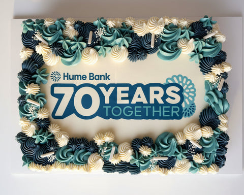 Logo Slab Cake